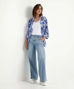Cotton Voile Blouse Ikat