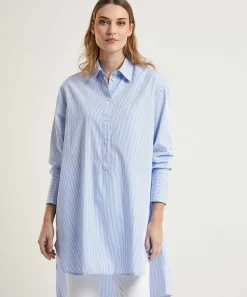 0039 Italy Poplin Blousejurk Met Streepje Avery