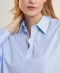 0039 Italy Poplin Blousejurk Met Streepje Avery
