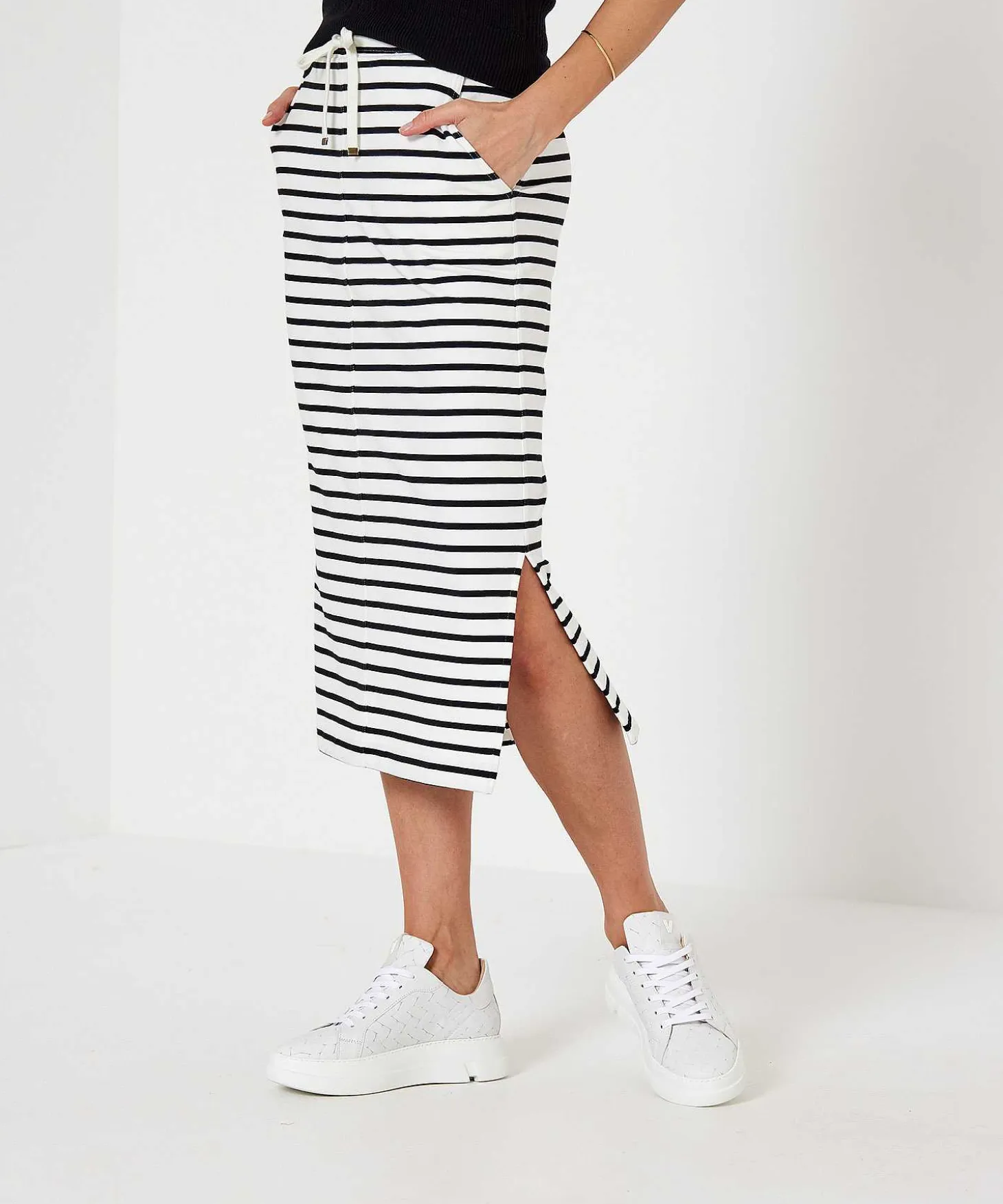 Lange Sweatrok Streep