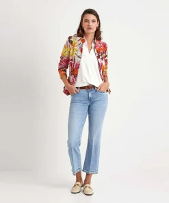 Shirt Met V-Hals Plooi