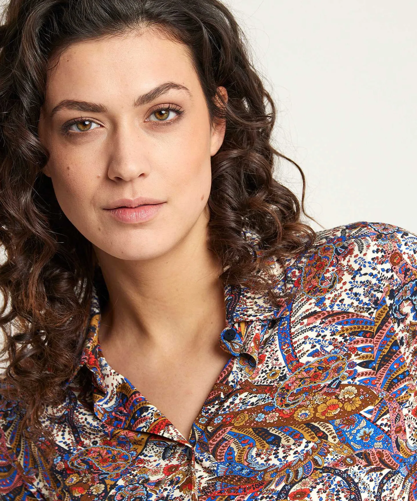 Tricot Blouse Paisleyprint