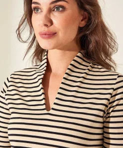 Tulpshirt Korte Mouw Bretonse Streep