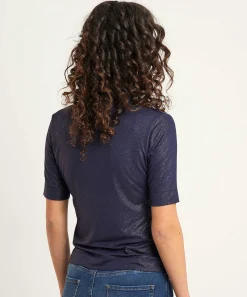 Tulpshirt Korte Mouw Lurex
