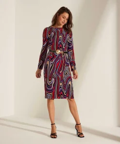 Ana Alcazar Slinky Jurk Swirl Print