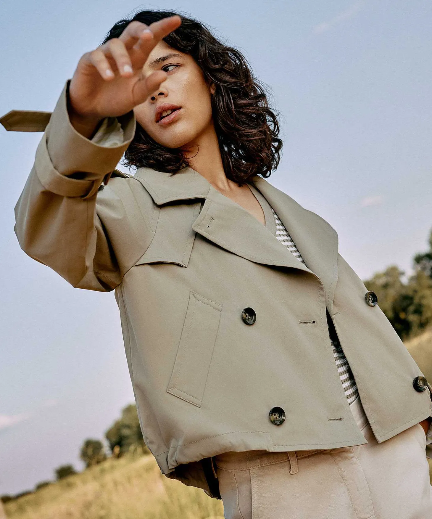 Beaumont Cropped Trenchcoat Faye