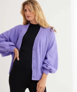 Beaumont Vest Oversized Ballonmouw Sage