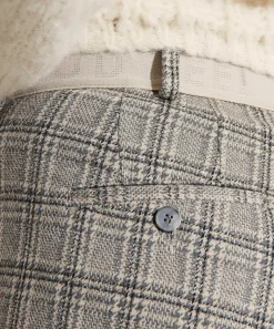 Brax Broek Winter Jersey Met Ruit Maron S