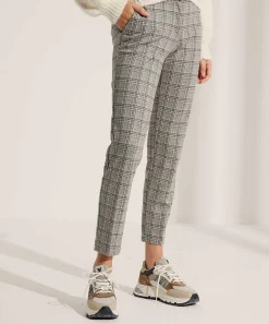 Brax Broek Winter Jersey Met Ruit Maron S