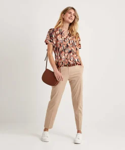 Brax Cropped Ultra Light Chino Maron