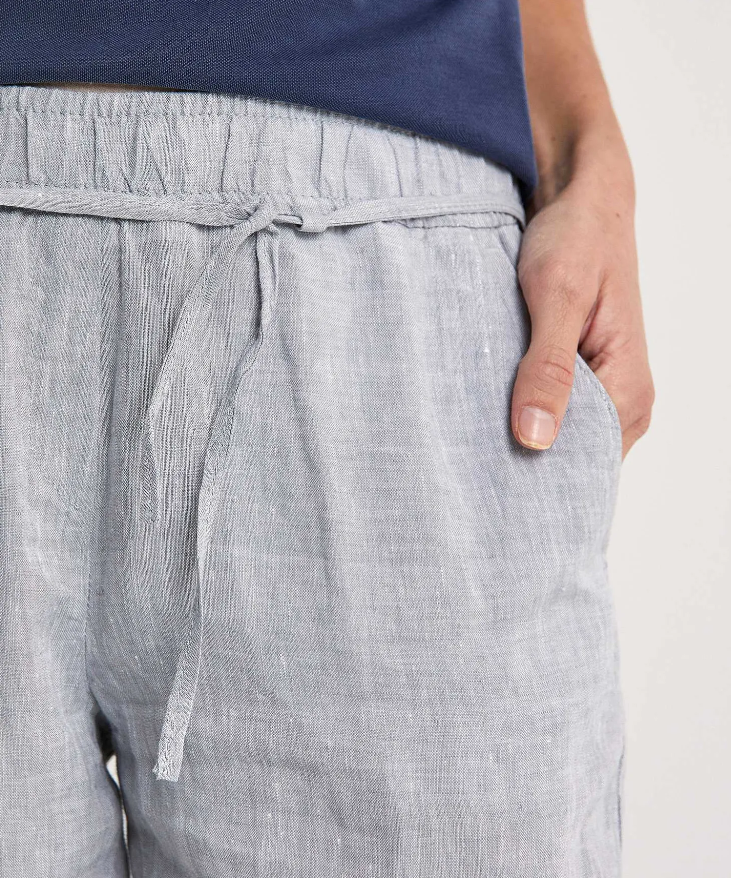 Brax Wide Leg Linnen Broek Farina