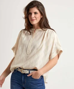 By-Bar Blouse Korte Mouw Axel Geo