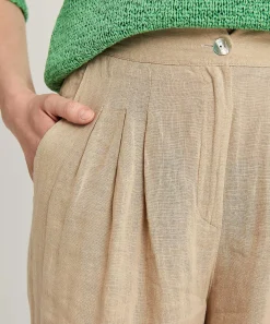 By-Bar Linnen Wide Leg Broek Eli