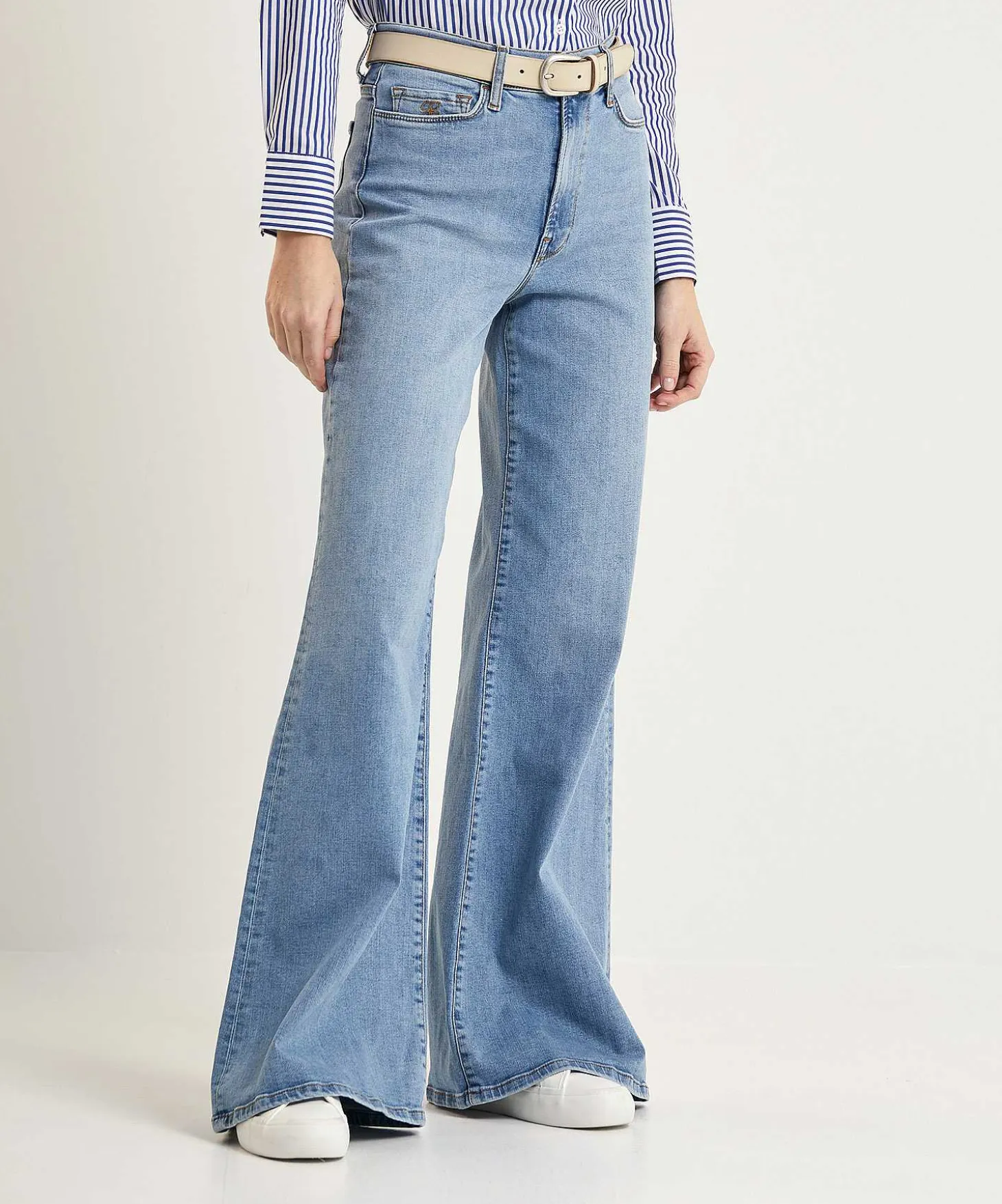 By-Bar Wide Leg Jeans Femme