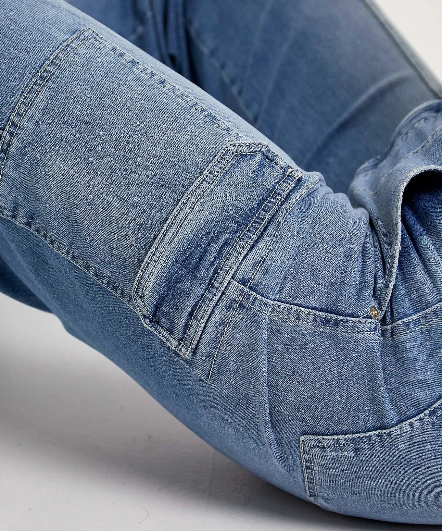 Cambio Cargo Wide Leg Jeans Andy