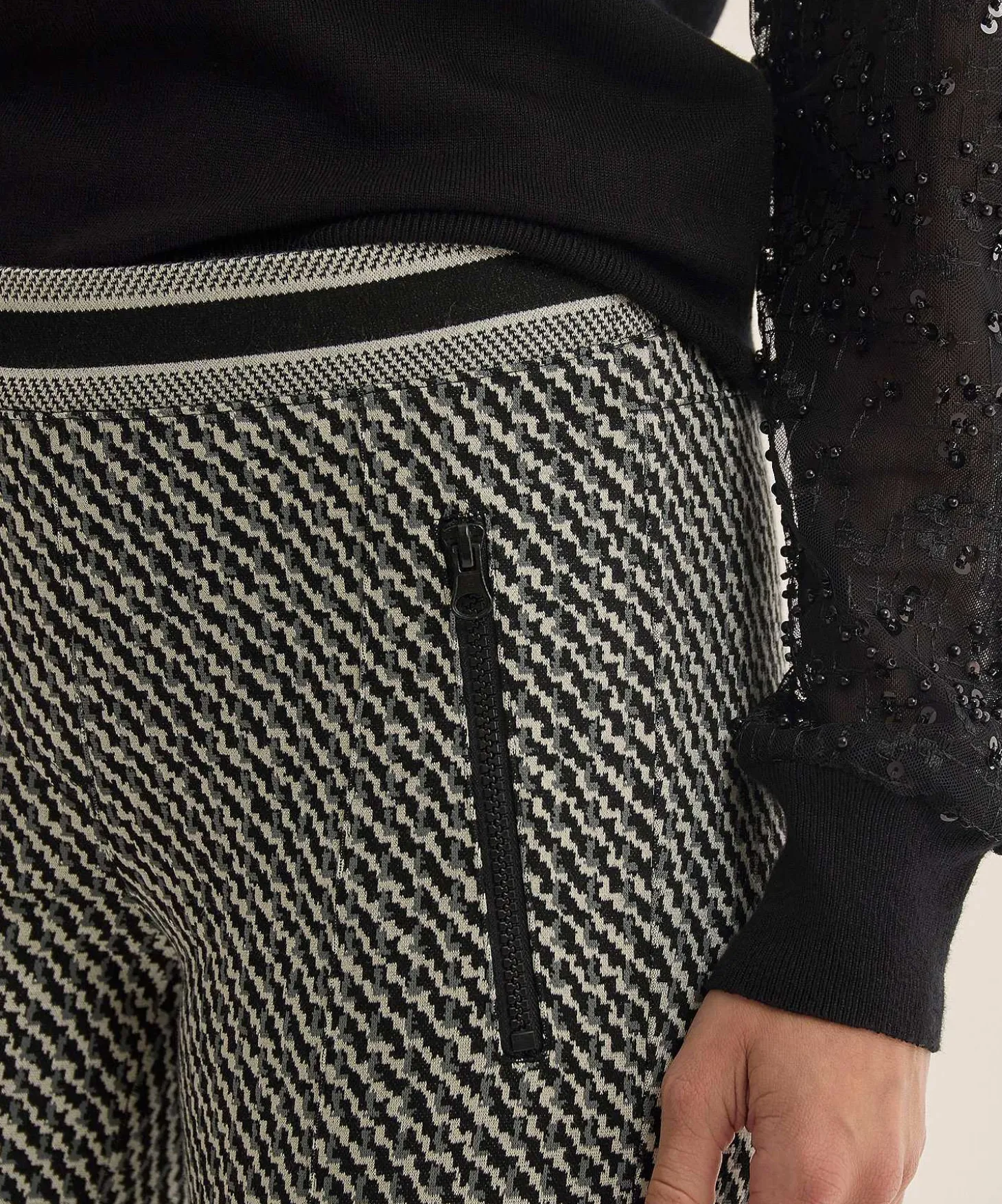 Cambio Cropped Broek Jacquard Ranee