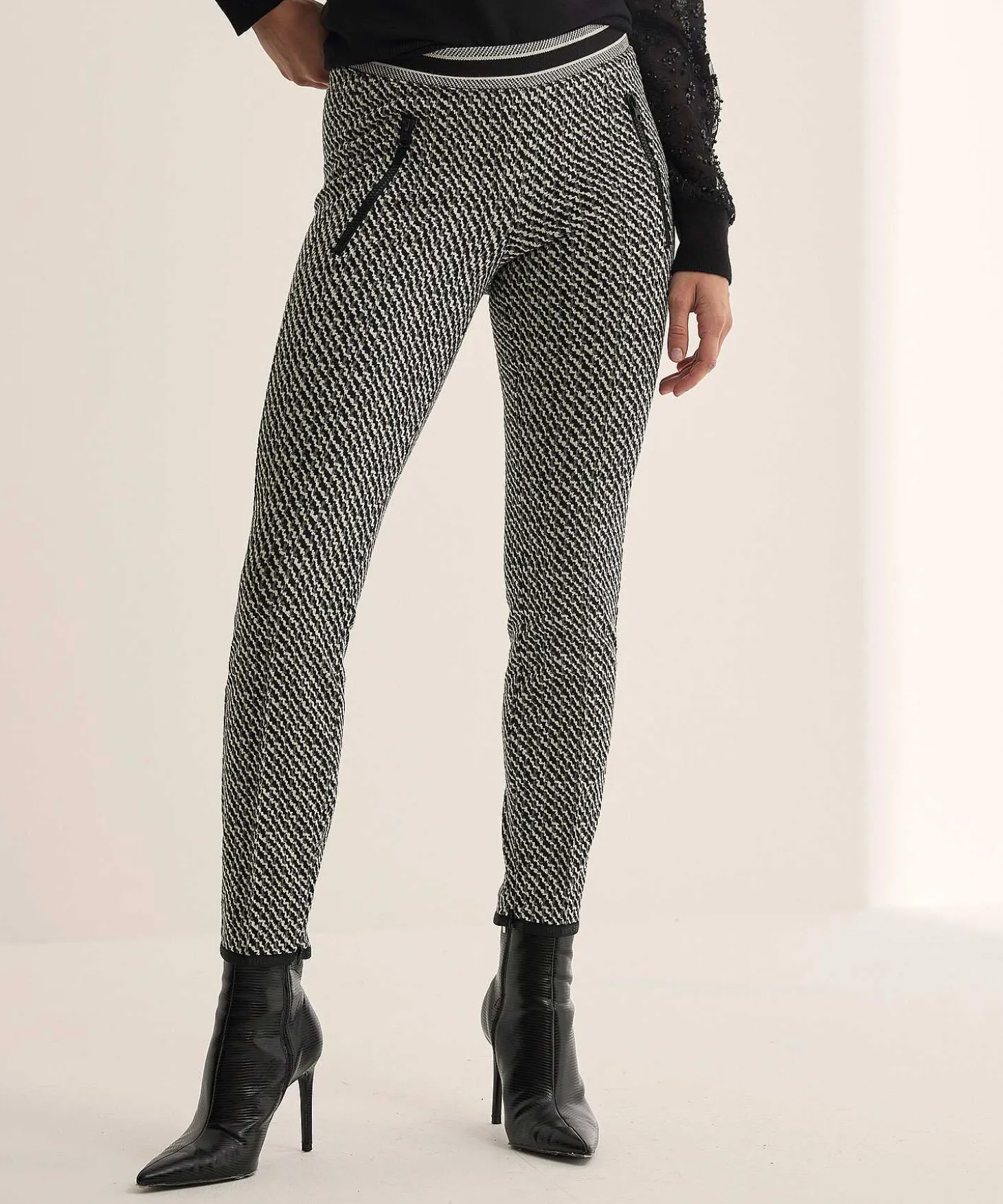 Cambio Cropped Broek Jacquard Ranee