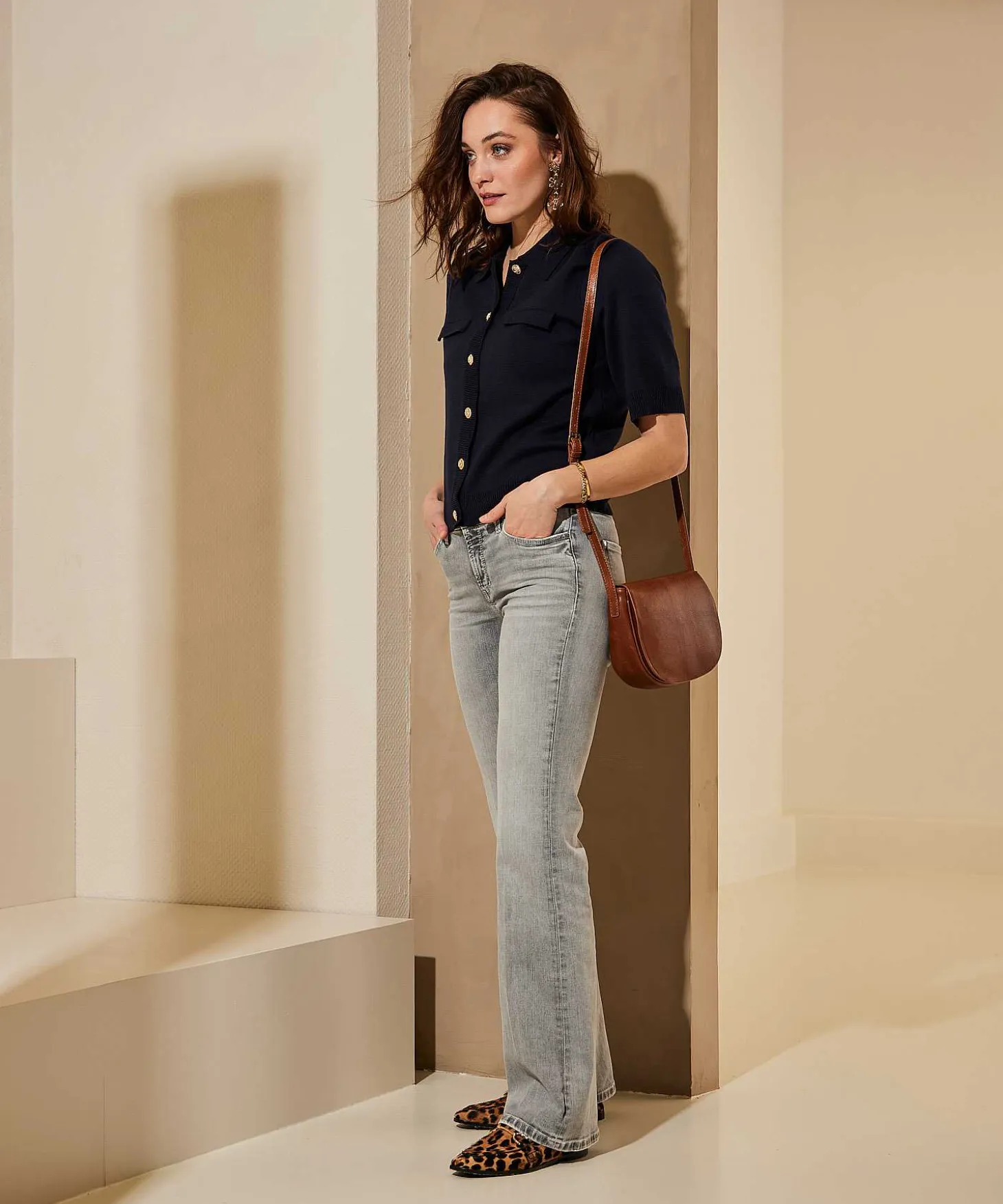 Cambio Flared Jeans Paris
