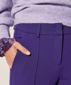 Cambio Flared Pantalon Pintucks Fawn