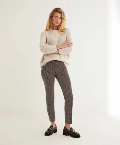 Cambio Jacquard Broek Grafisch Ros