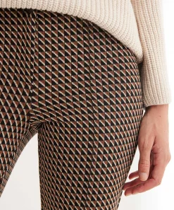 Cambio Jacquard Broek Grafisch Ros