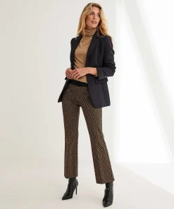 Cambio Kick Flare Broek Jacquard Lurex Faith