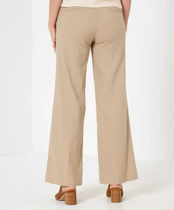 Cambio Wide Leg Broek Linnenmix Amelie