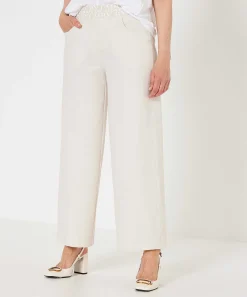 Cambio Wide Leg Broek Travelstof Amber