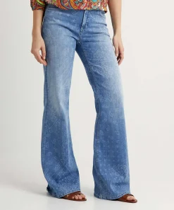 Cambio Wide Leg Jeans Paisleyprint Fabienne