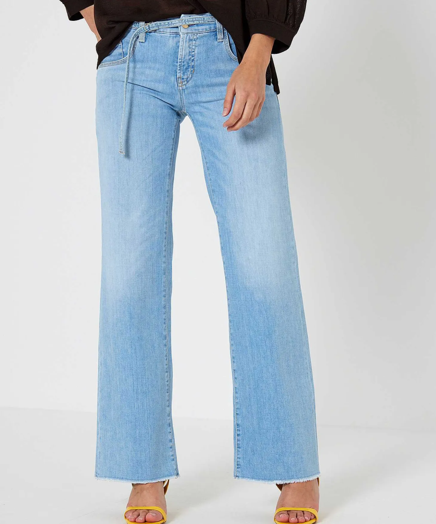 Cambio Wide Leg Jeans Tess