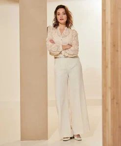 Caroline Biss Blouse Van Kantstof
