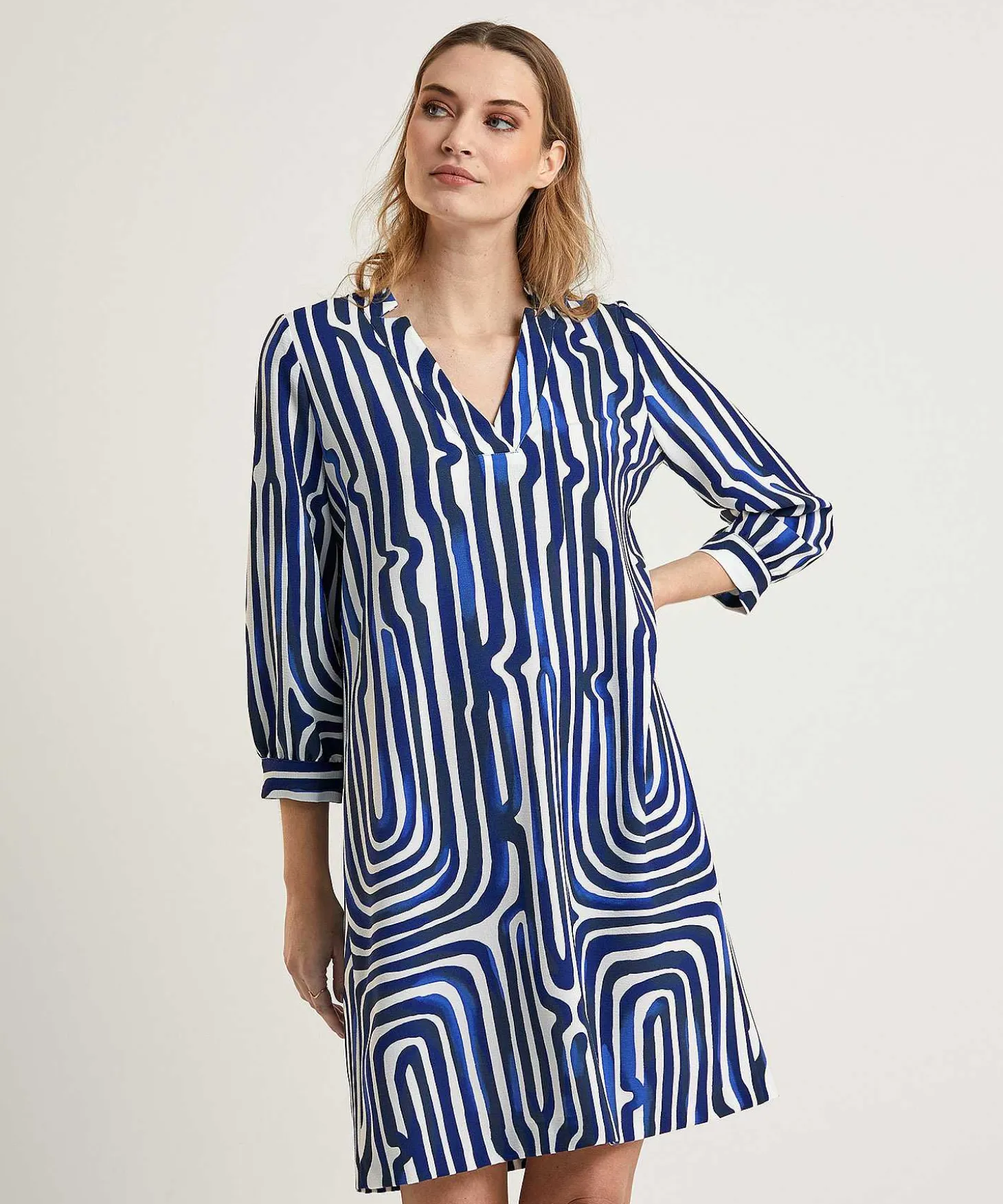 Caroline Biss Jurk Fancy Stripe