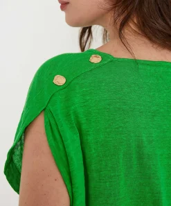 Caroline Biss Linnen Shirt Knoopjes