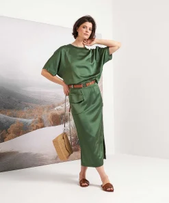 Caroline Biss Silky Rok Cargo