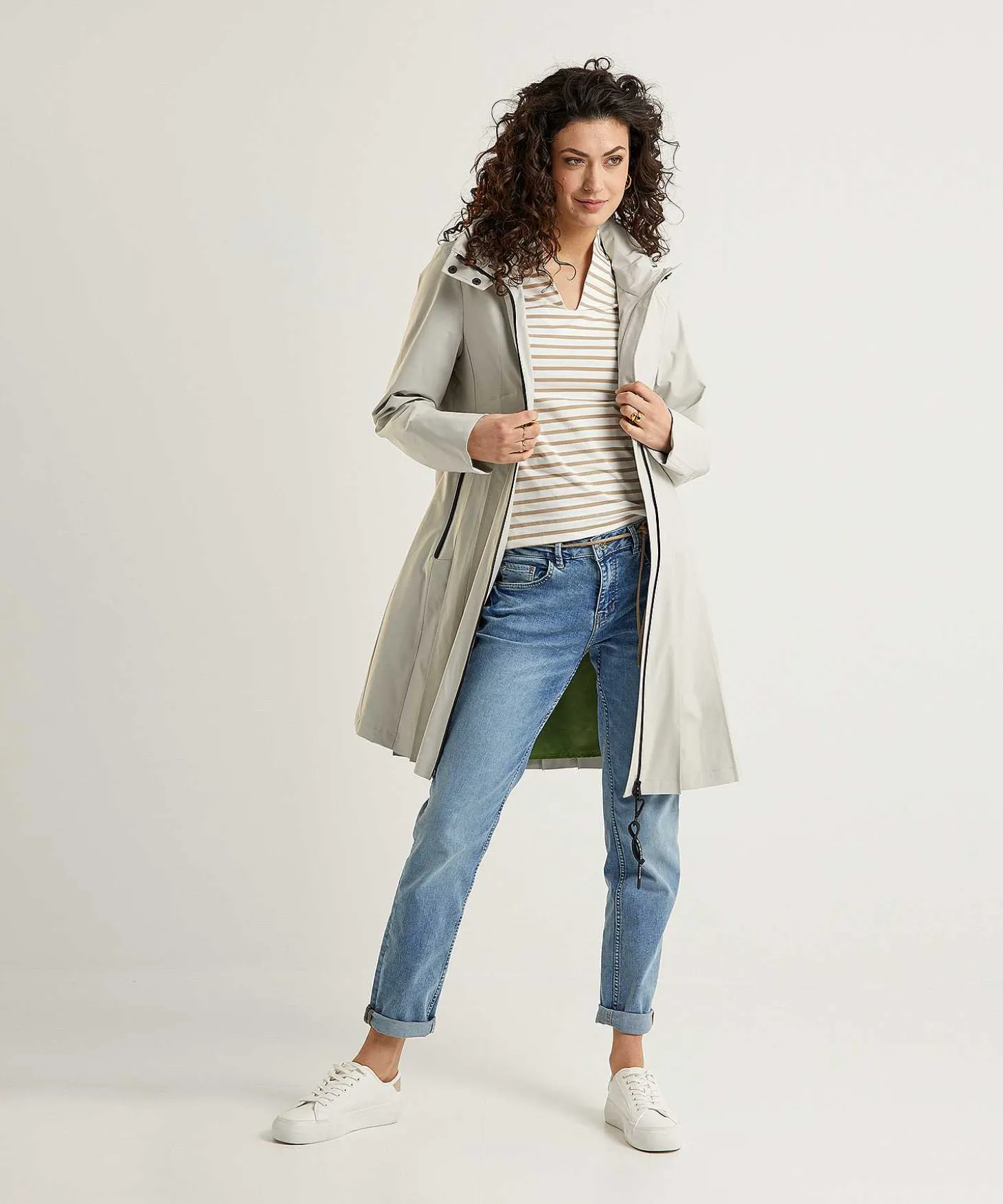 Creenstone Regenjas Met Plissedetails Doris