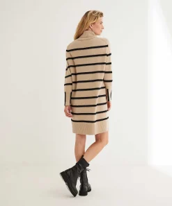 Due Amanti Oversized Jurk Striped Knit Raman