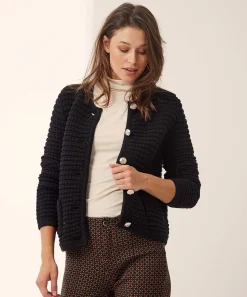 Emotions Blazervest Fantasie Rib Knopen