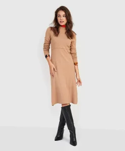 Emotions Jersey Jurk Turtleneck