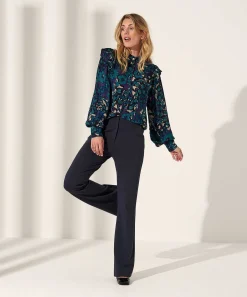 Fabienne Chapot Blouse Bloemenprint Lurex Philo