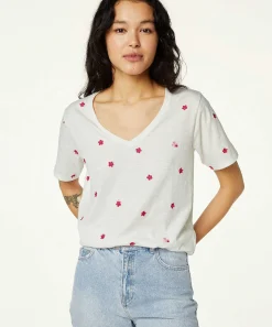 Fabienne Chapot T-Shirt Bloemen Borduursel Phill