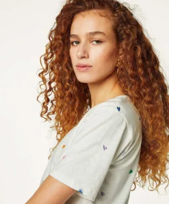 Fabienne Chapot T-Shirt Hartjes Borduursel Phil