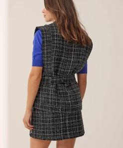 Fabienne Chapot Tweed Gilet Lurex Lionel