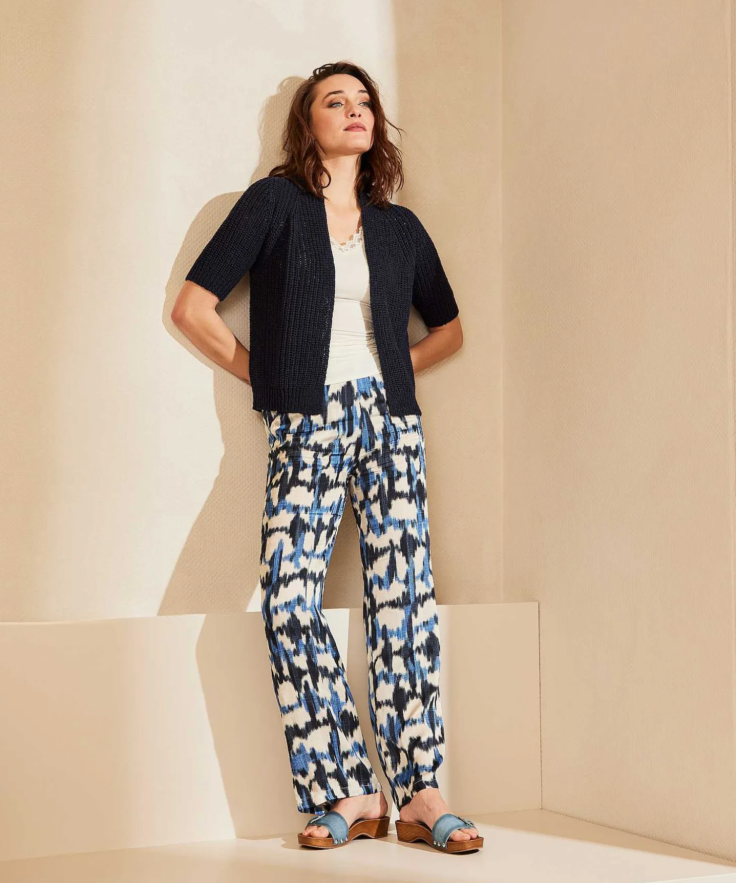 Giulia E Tu Broek Faded Print