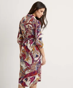 Giulia E Tu Doorknoopjurk Paisley