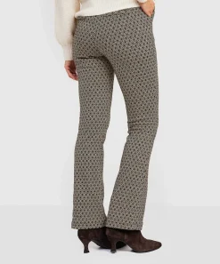 Giulia E Tu Flared Broek Jacquard