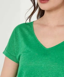 Giulia E Tu Linnen Shirt V-Hals