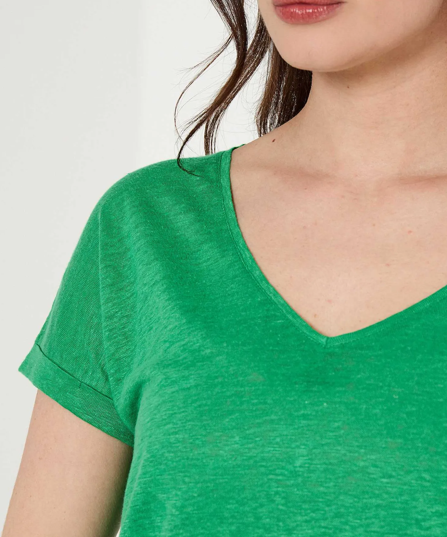 Giulia E Tu Linnen Shirt V-Hals