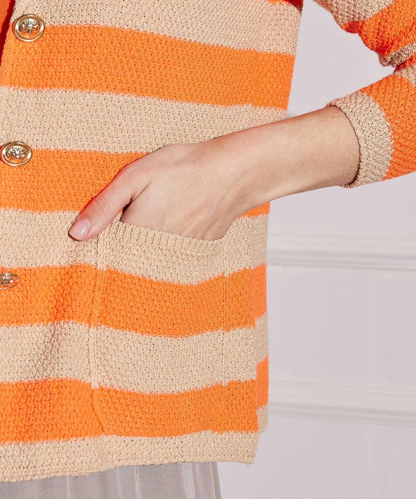 Giulia E Tu Relief Blazervest Streep