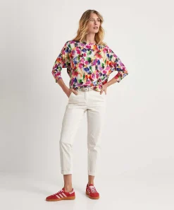 Giulia E Tu Slinky Shirt Faded Flower