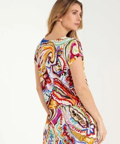 Giulia E Tu Slinky Top Maxi-Paisley